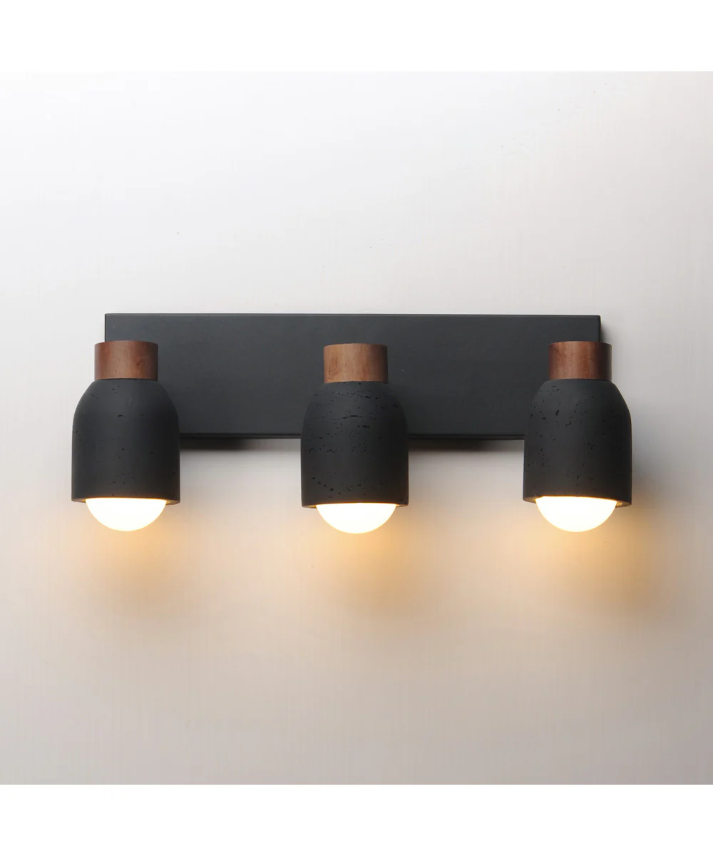 Pompeii 3-Light Bath Vanity Lava / Black - Image 3