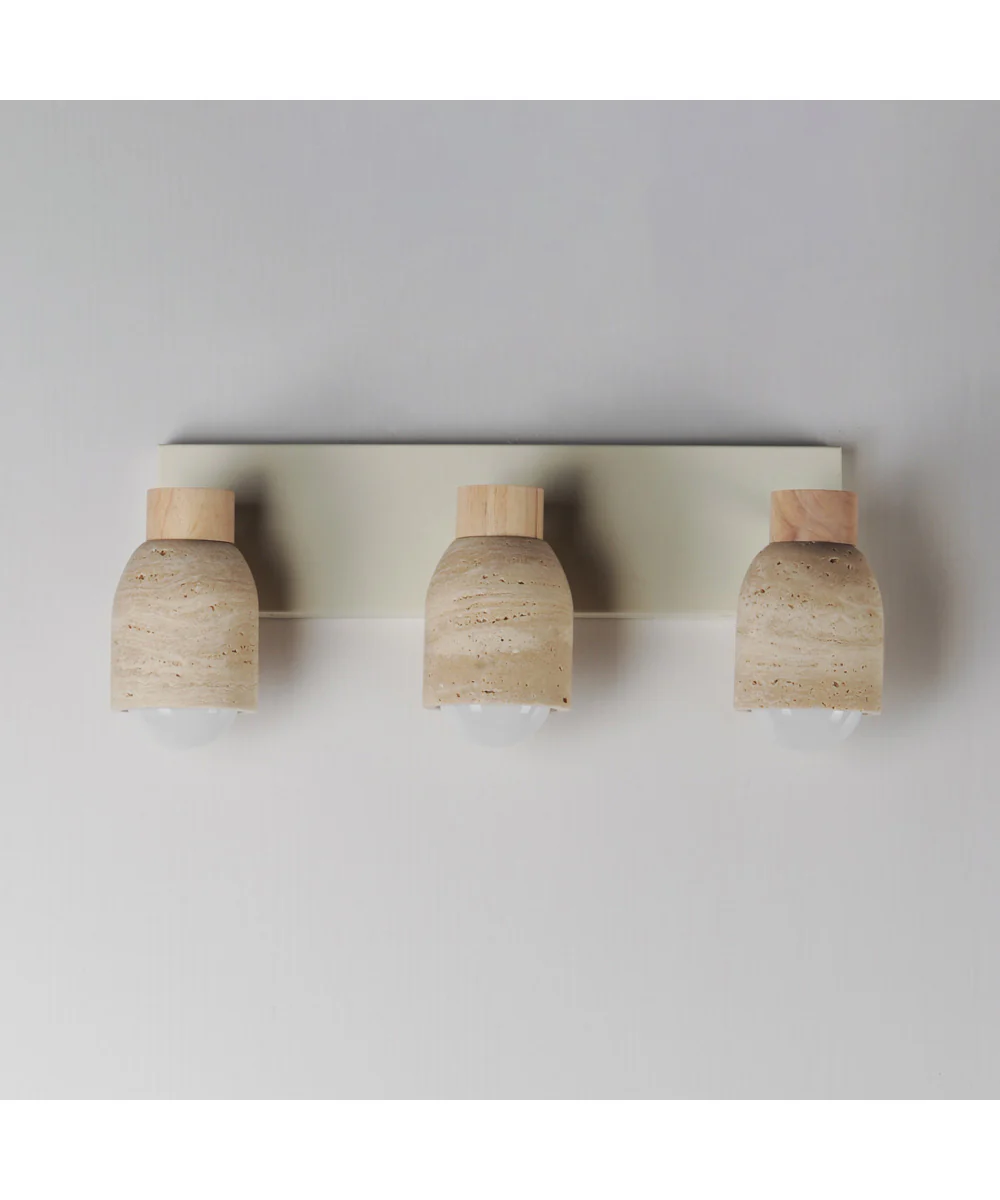 Pompeii 3-Light Bath Vanity Travertine / Oyster - Image 2
