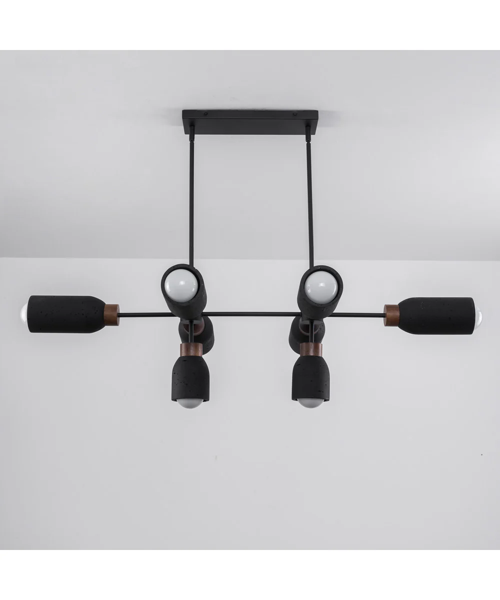 Pompeii 8-Light Pendant Lava / Black - Image 2