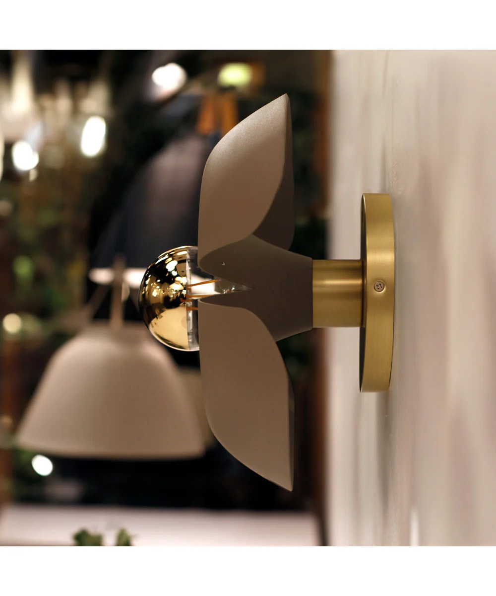 Poppy 12 inch Flush Mount Silver Gold / Satin Brass - Image 6