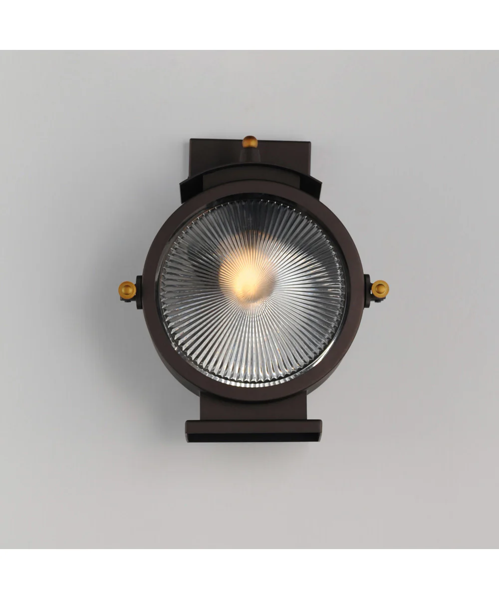 Portside 1-Light Outdoor Wall Sconce Oil Rubbed Bronze / Antique Brass - Image 3