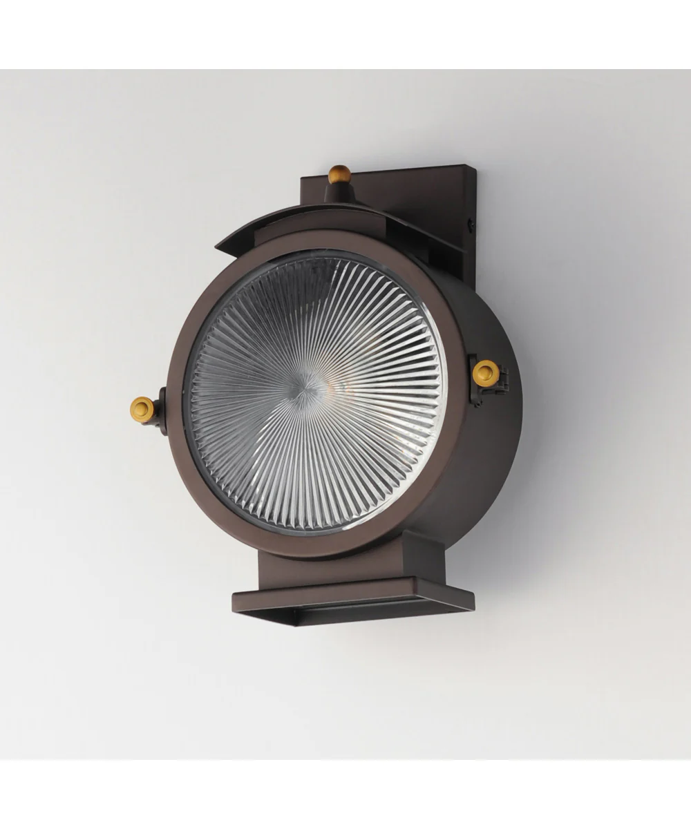 Portside 1-Light Outdoor Wall Sconce Oil Rubbed Bronze / Antique Brass - Image 4