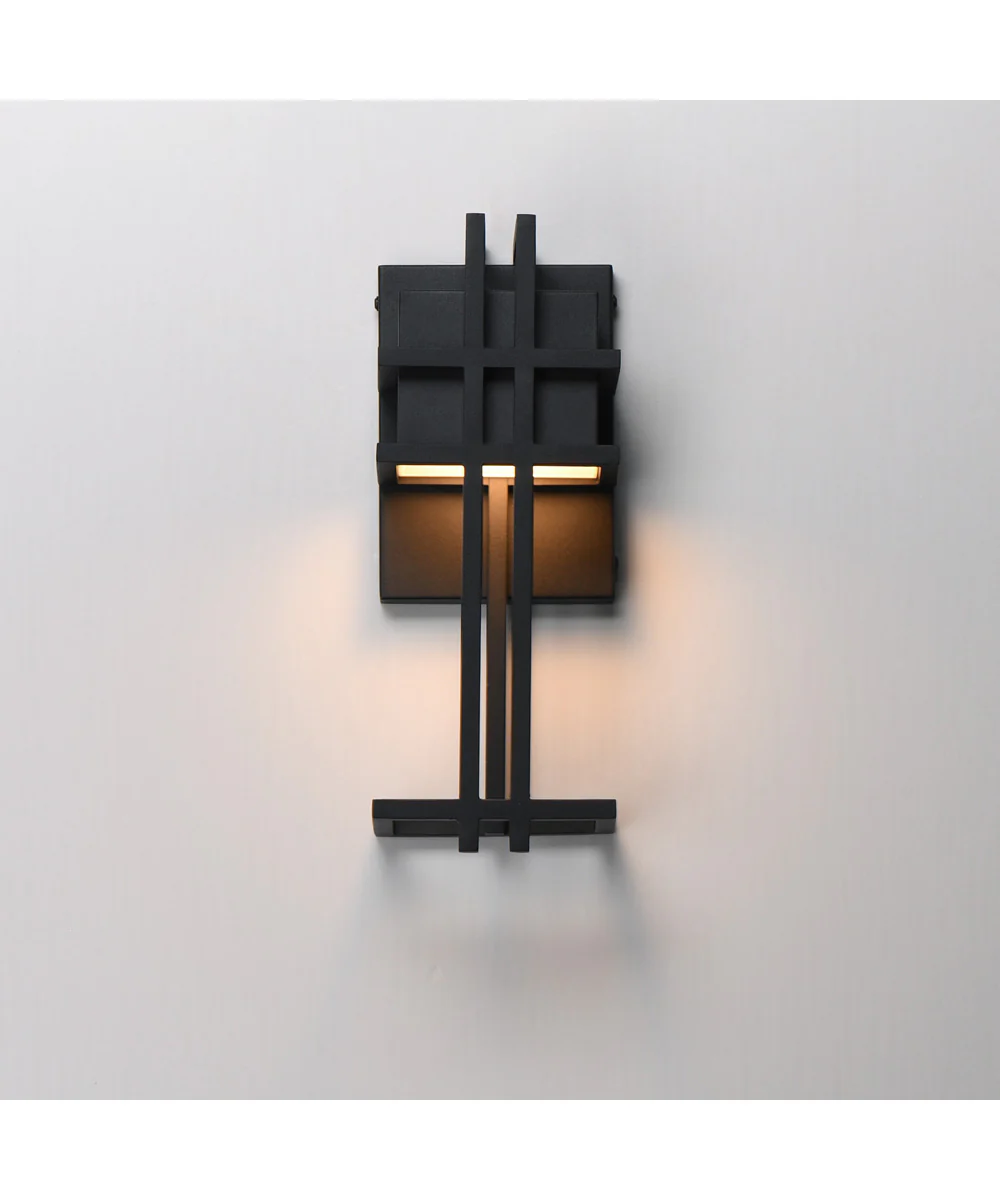 Prairie 13 inch LED Outdoor Wall Sconce Black - Image 3