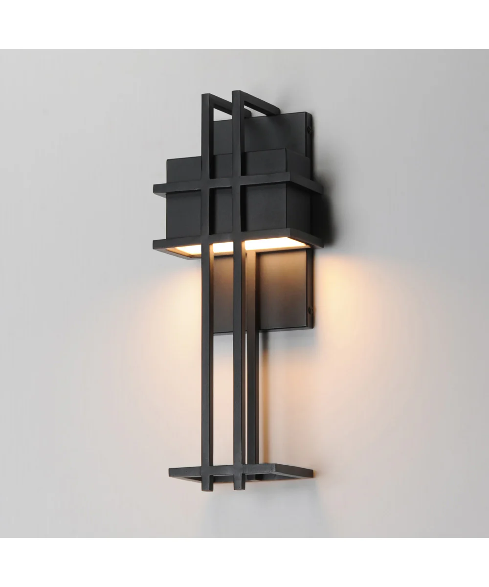 Prairie 17 inch LED Outdoor Wall Sconce Black - Image 5