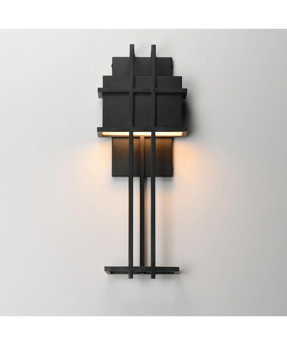 Prairie 21 inch LED Outdoor Wall Sconce Black - Image 3