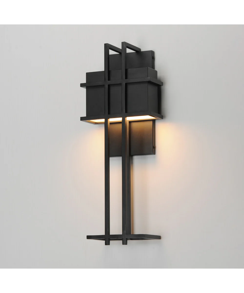 Prairie 21 inch LED Outdoor Wall Sconce Black - Image 5