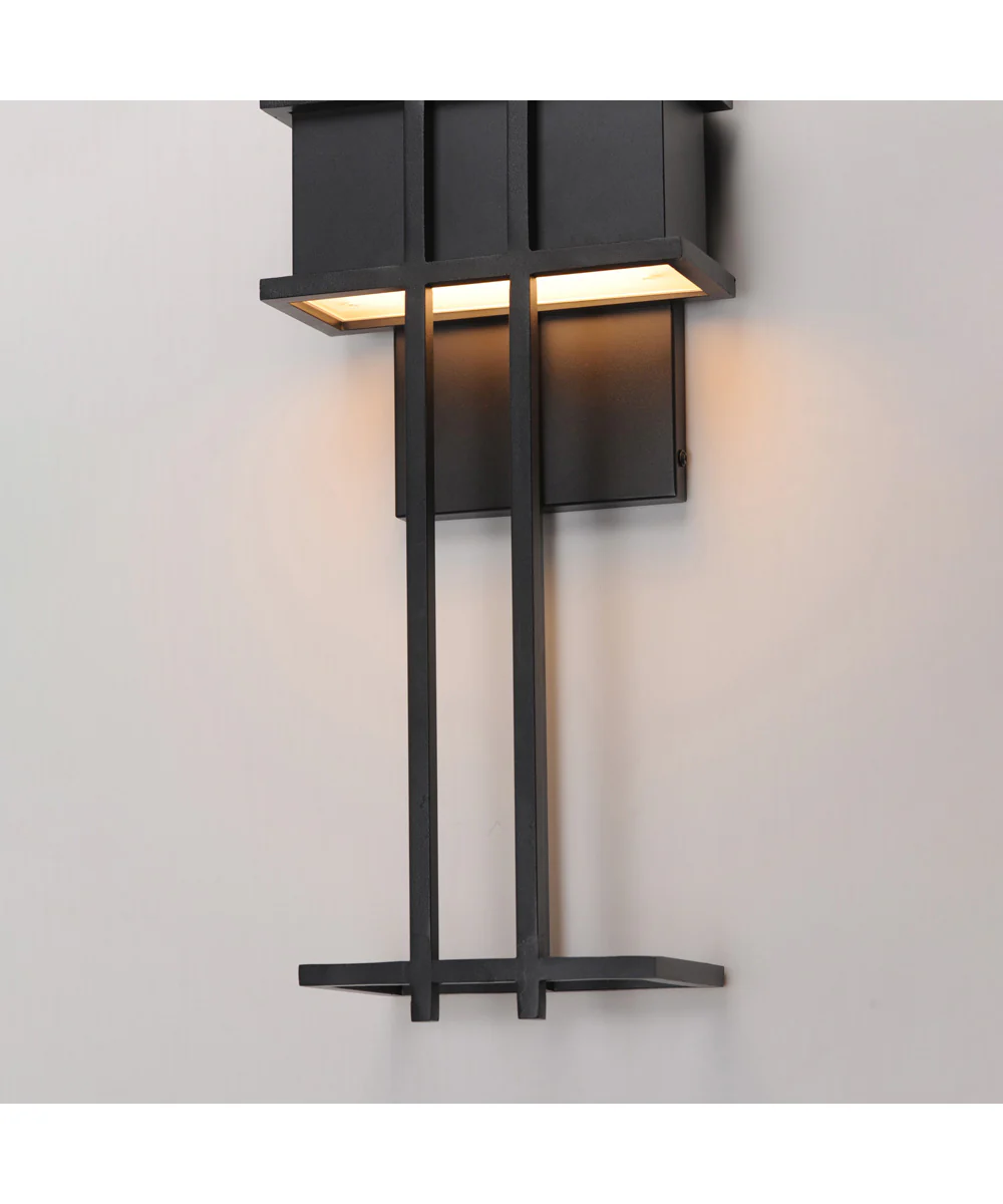 Prairie 21 inch LED Outdoor Wall Sconce Black - Image 6