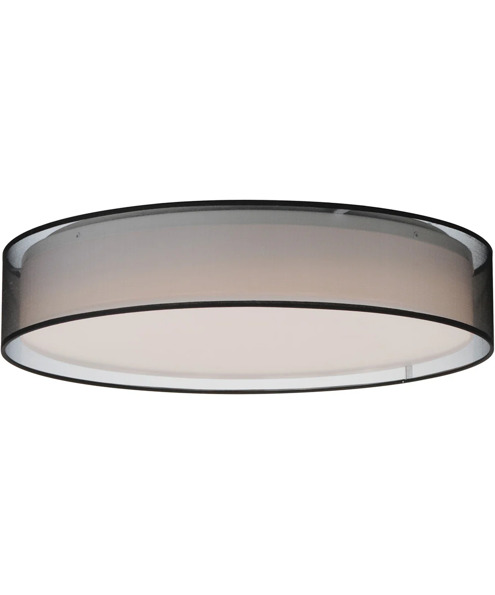 Prime 25 inch LED Flush Mount Black Organza