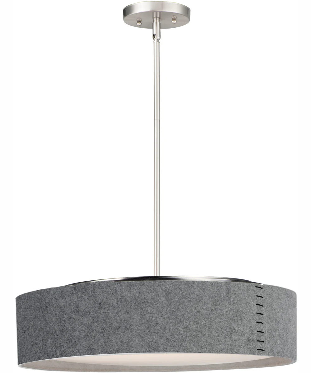 Prime Acoustic 20 inch LED Pendant Satin Nickel