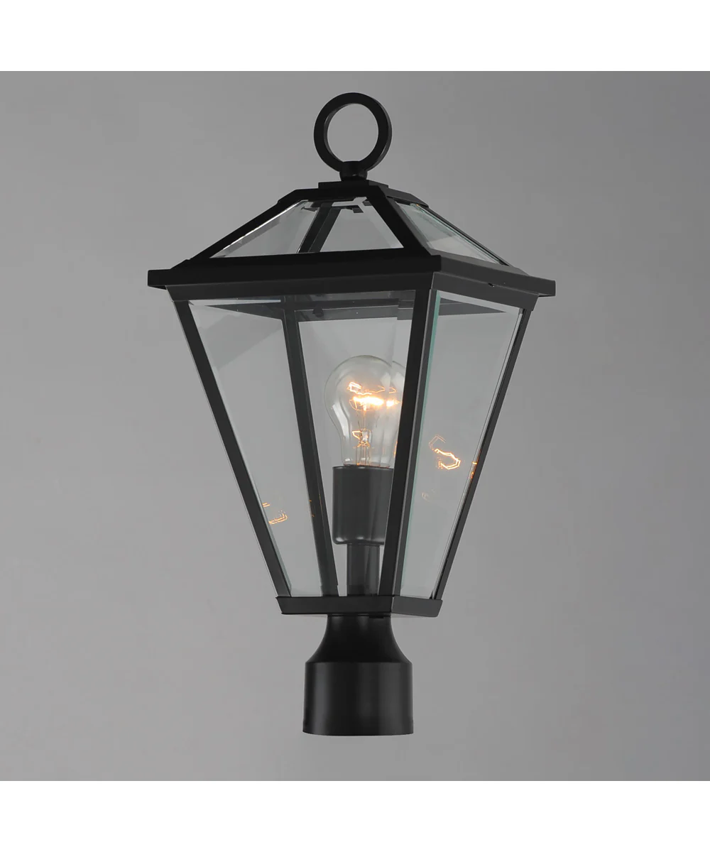 Prism 1-Light Outdoor Post Lantern Black - Image 3