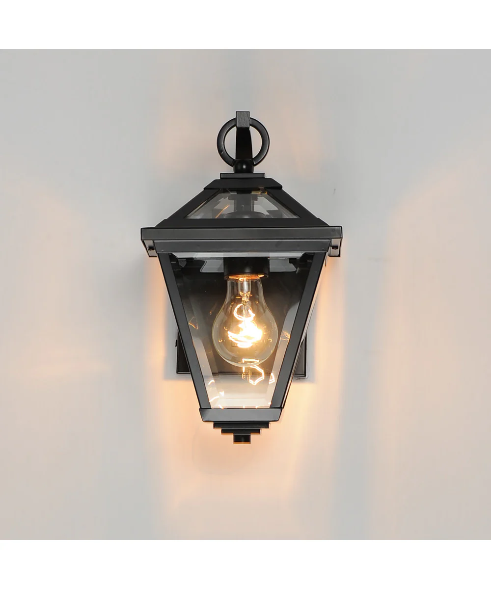 Prism 12 inch Outdoor Wall Sconce Black - Image 3