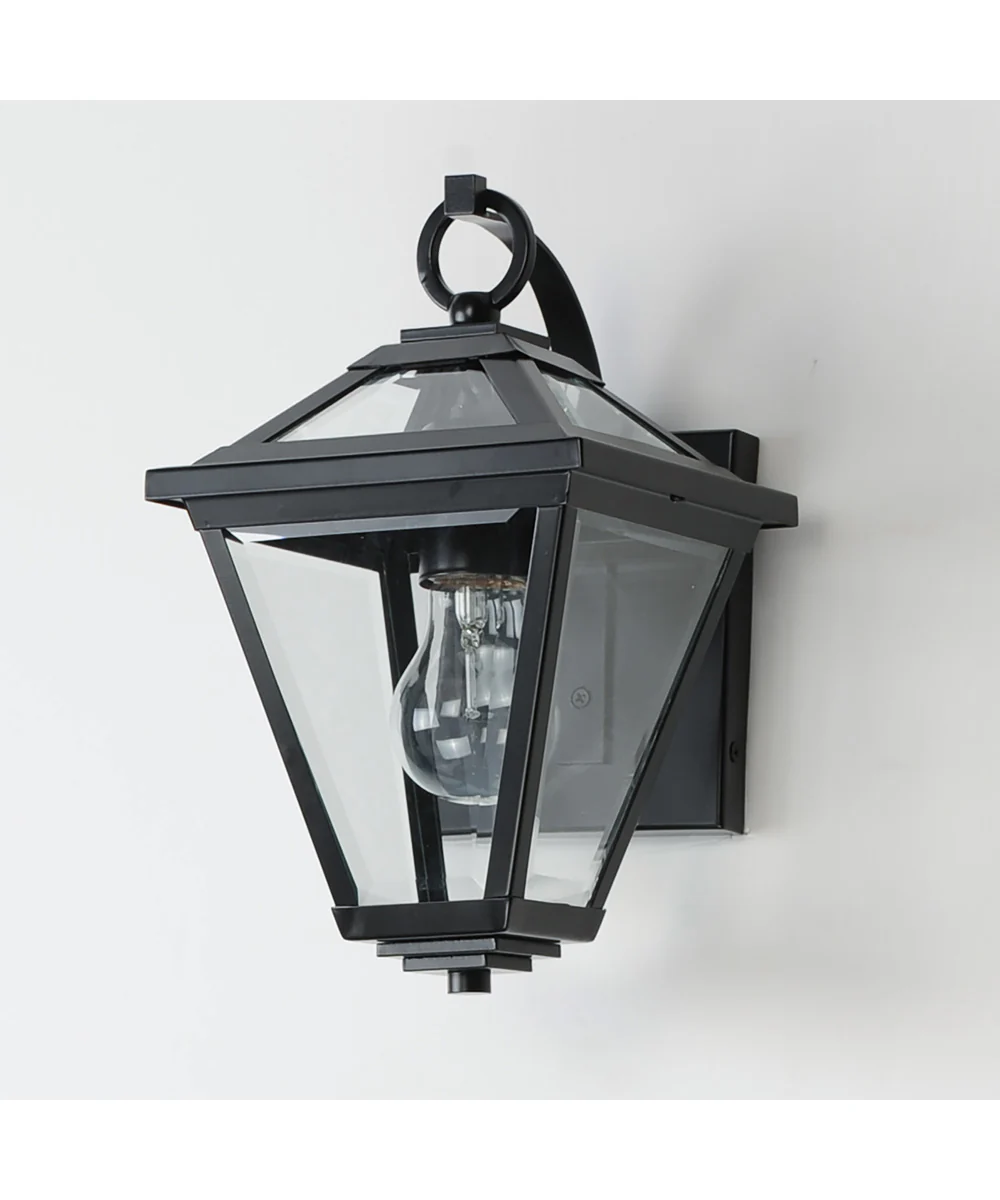 Prism 12 inch Outdoor Wall Sconce Black - Image 4