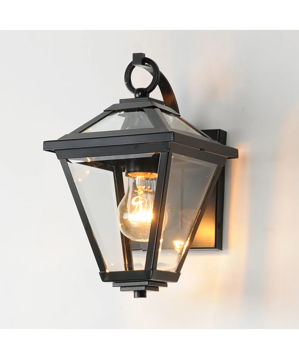 Prism 12 inch Outdoor Wall Sconce Black - Image 5