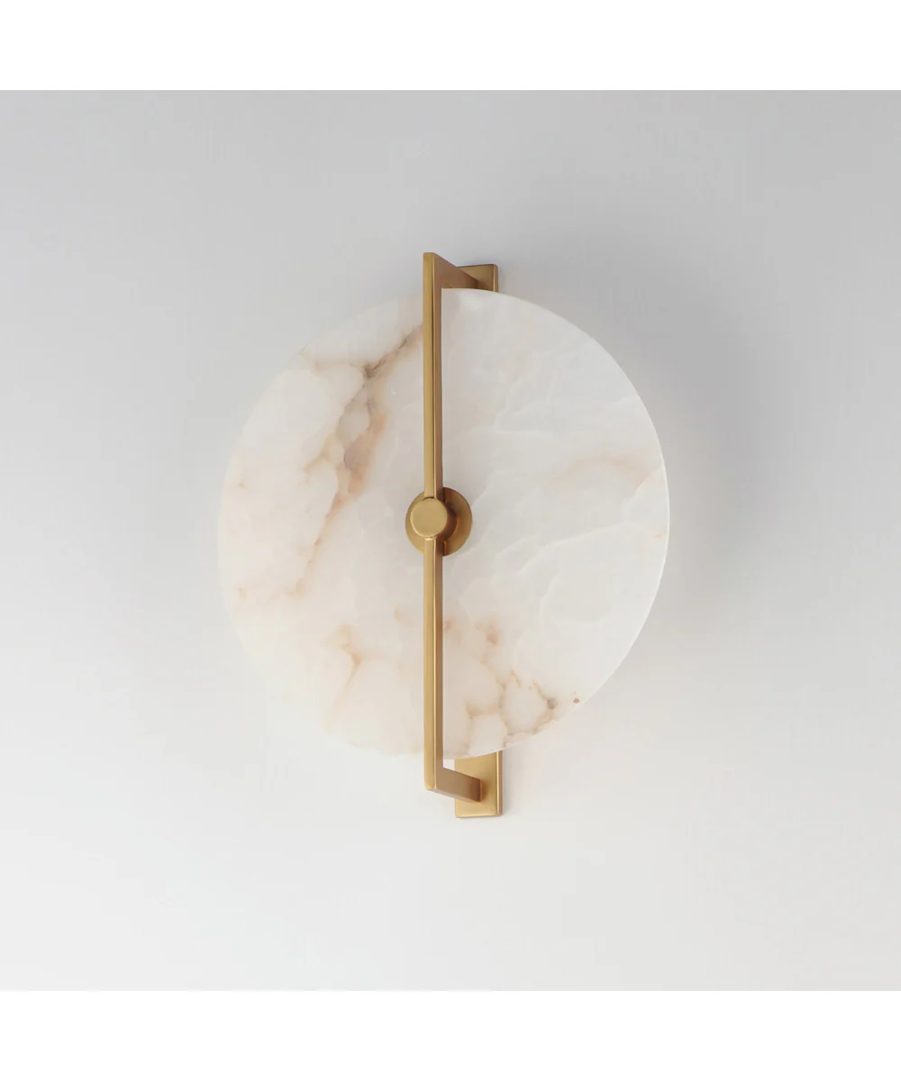 Quarry LED Wall Sconce/Flush Mount Natural Aged Brass - Image 4