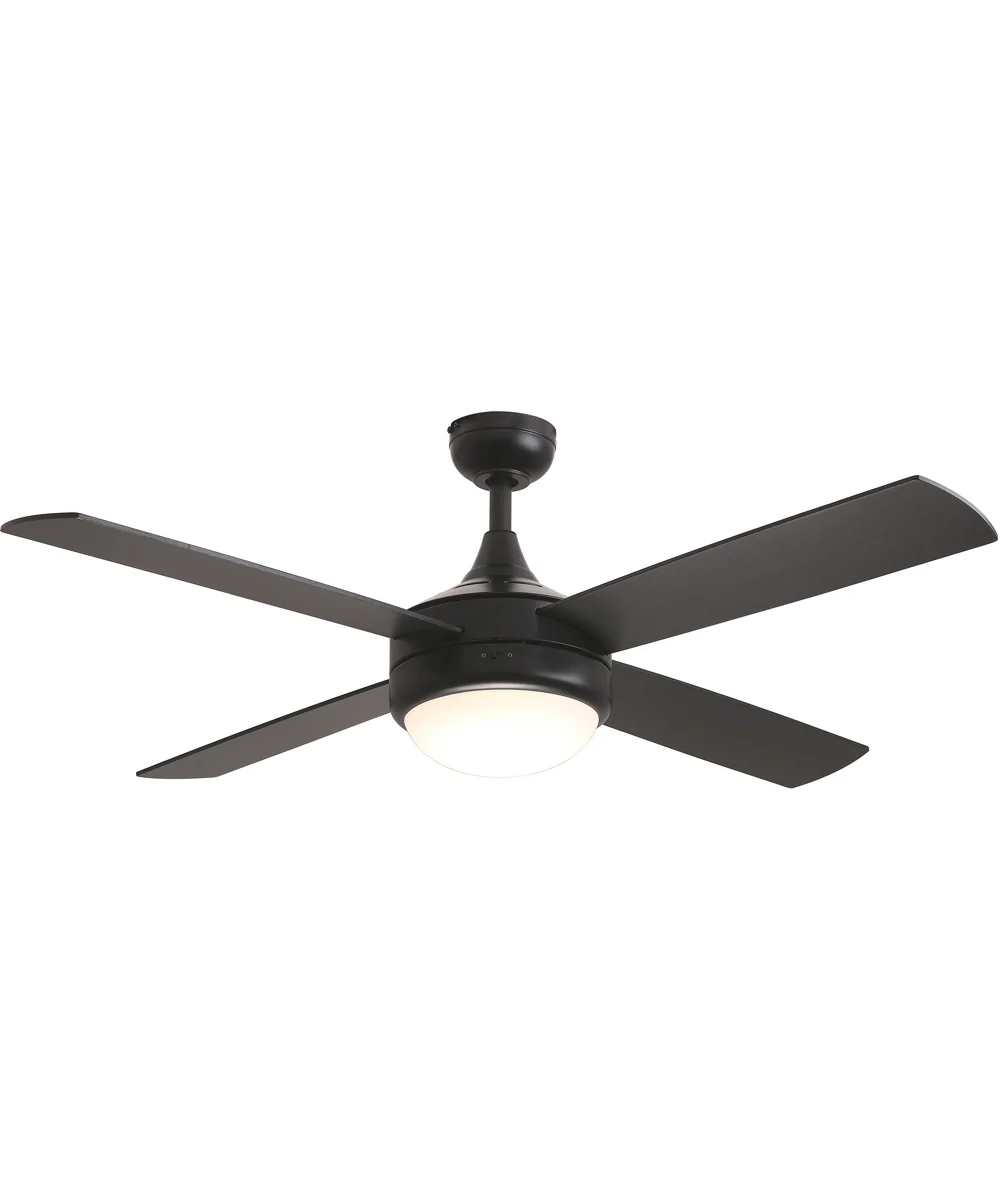 Quattro 52 inch 4-Blade Fan w LED Black - Image 2