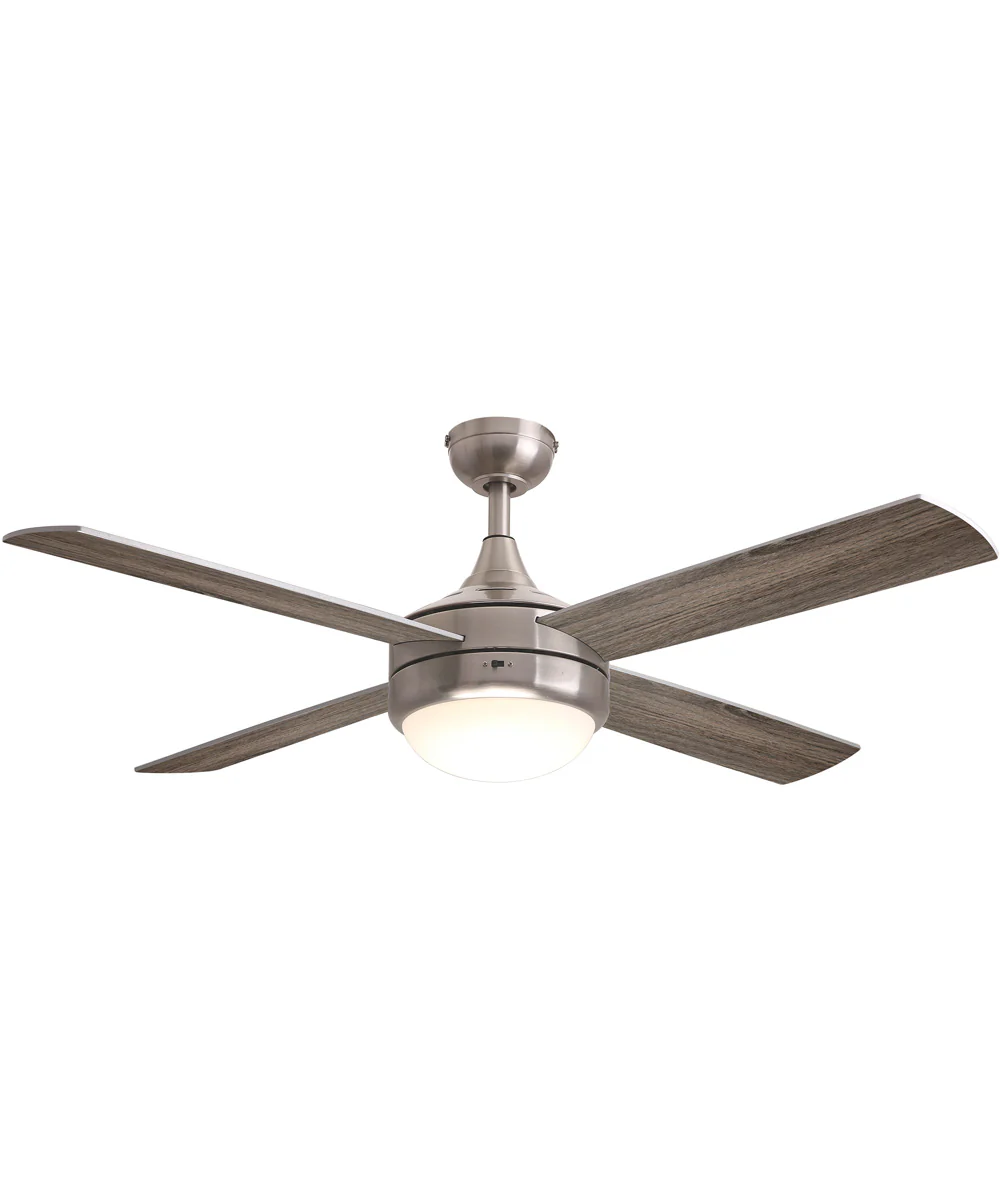 Quattro 52 inch 4-Blade Fan w LED Satin Nickel - Image 2