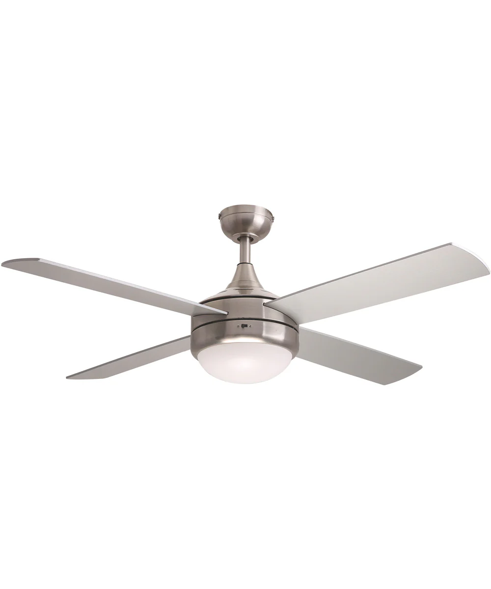 Quattro 52 inch 4-Blade Fan w LED Satin Nickel - Image 3