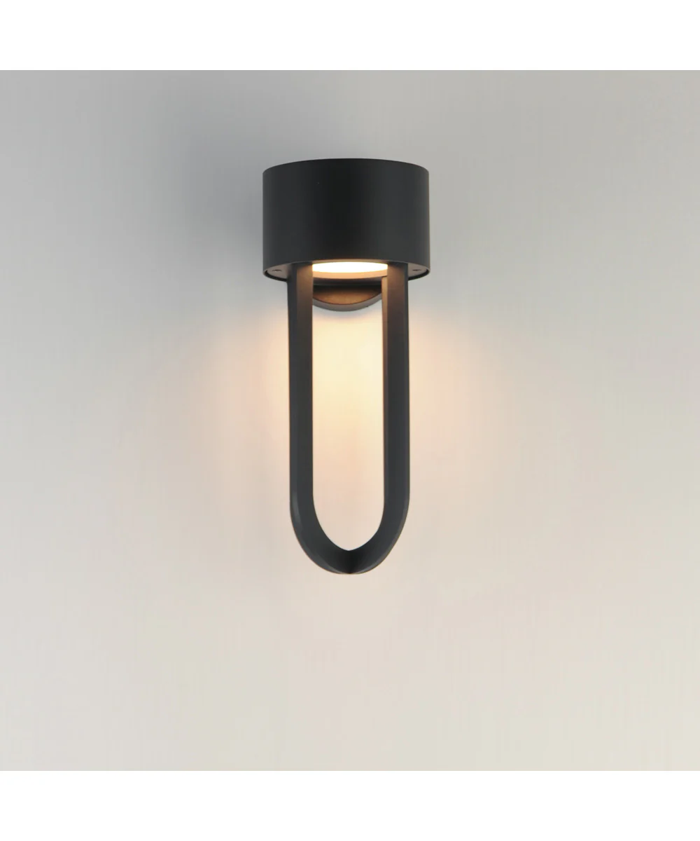 Quayside VX 14 inch  Outdoor LED Wall Sconce Black - Image 3