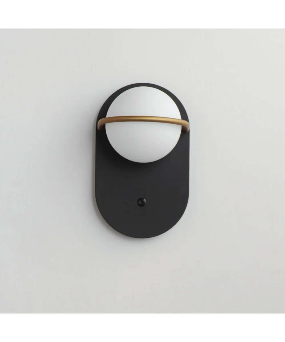 Revolve 1-Light LED Wall Sconce Black / Gold - Image 3