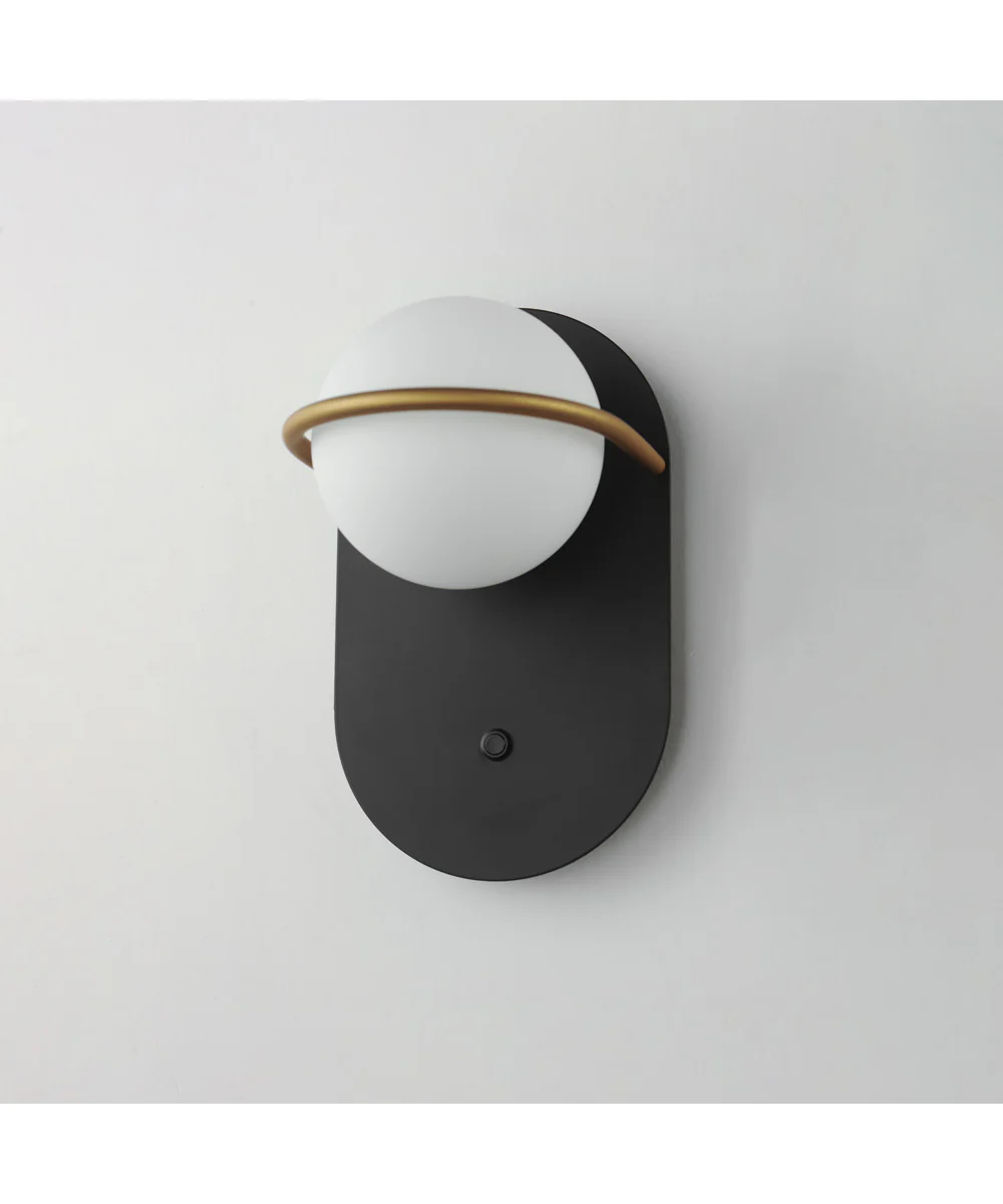 Revolve 1-Light LED Wall Sconce Black / Gold - Image 5