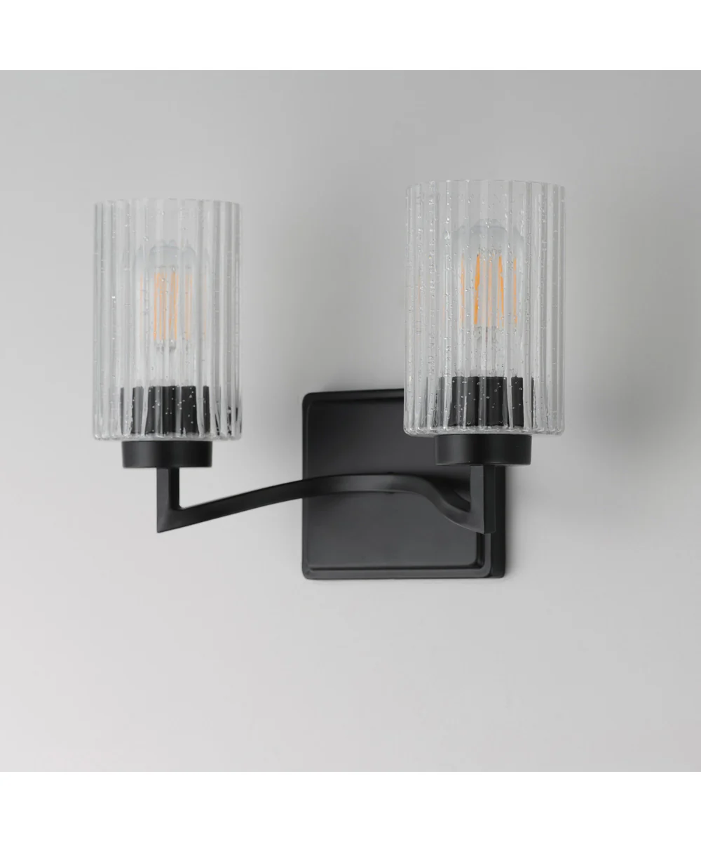 Rigata 2-Light Wall Sconce Black - Image 4