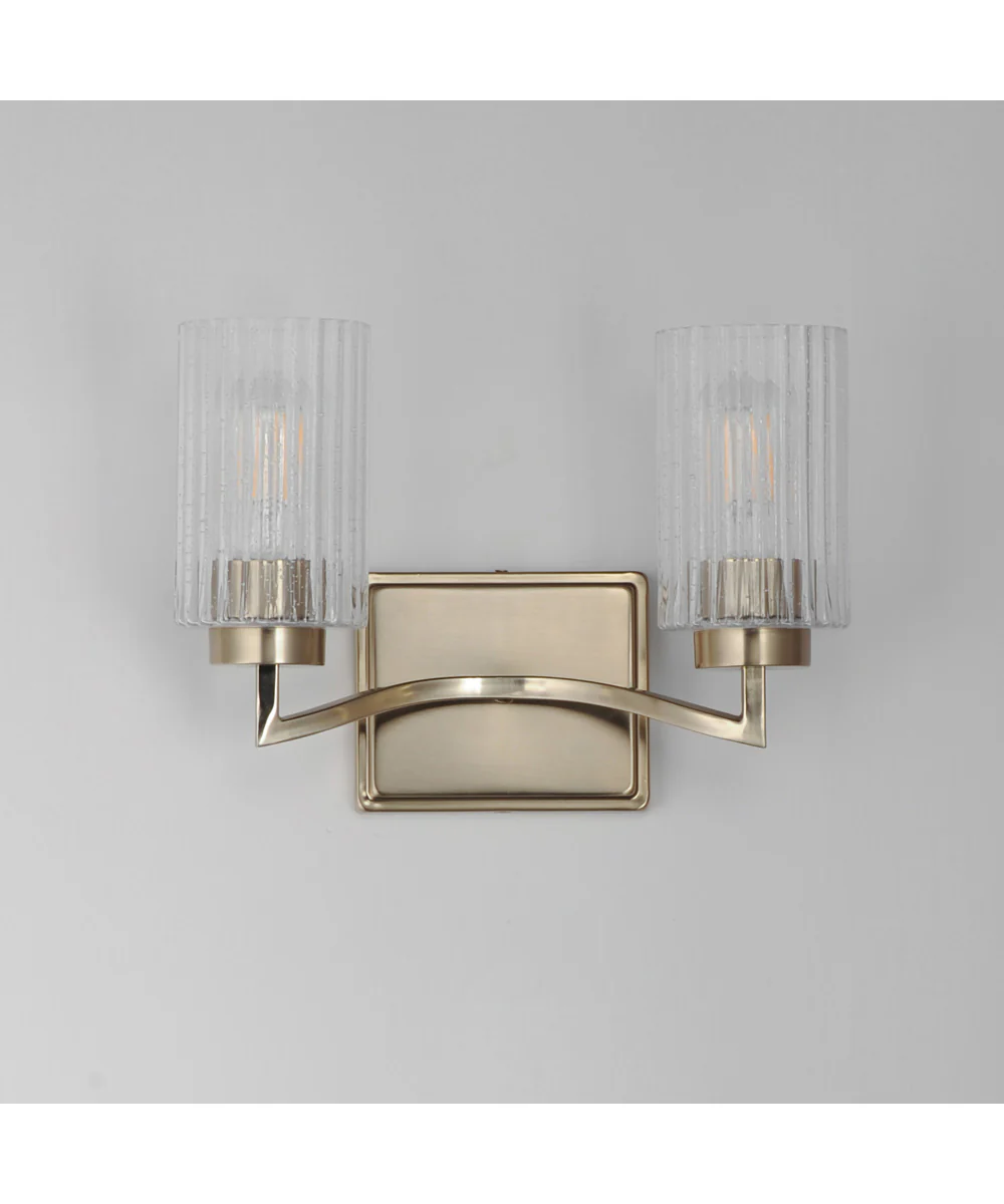 Rigata 2-Light Wall Sconce Satin Champagne - Image 2
