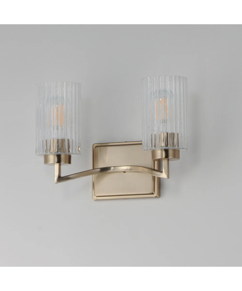 Rigata 2-Light Wall Sconce Satin Champagne - Image 4