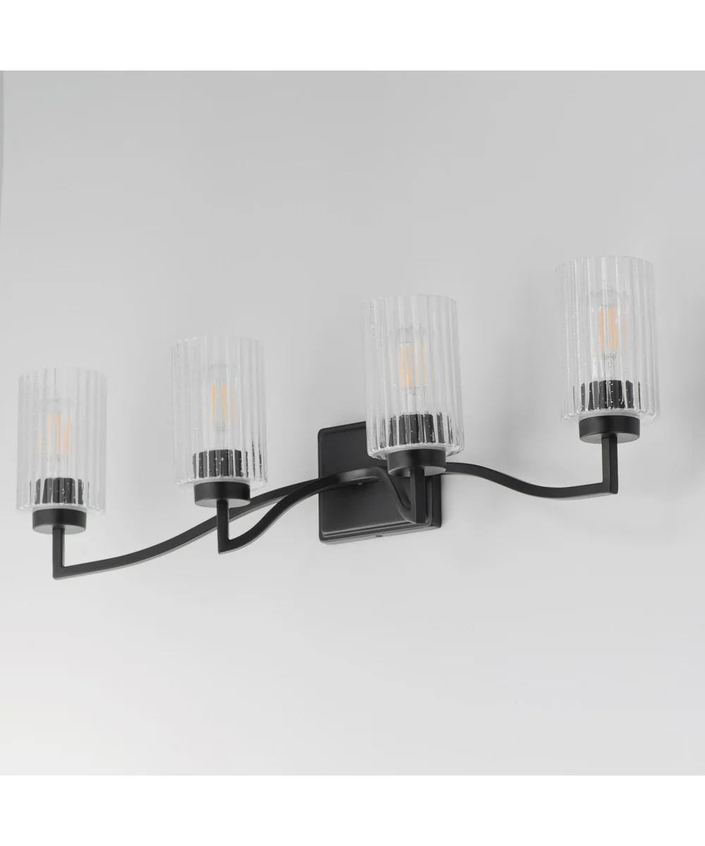 Rigata 4-Light Bath Vanity Black - Image 4