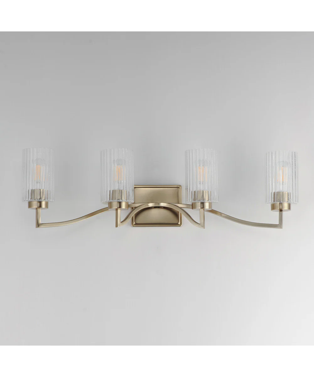 Rigata 4-Light Bath Vanity Satin Champagne - Image 2
