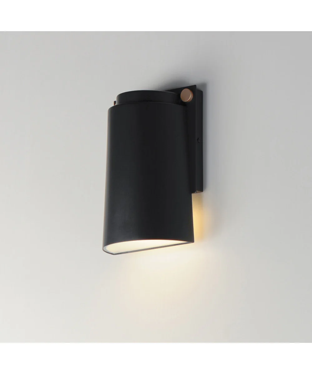 Rivet VX LED Outdoor Sconce Black / Antique Brass - Image 5