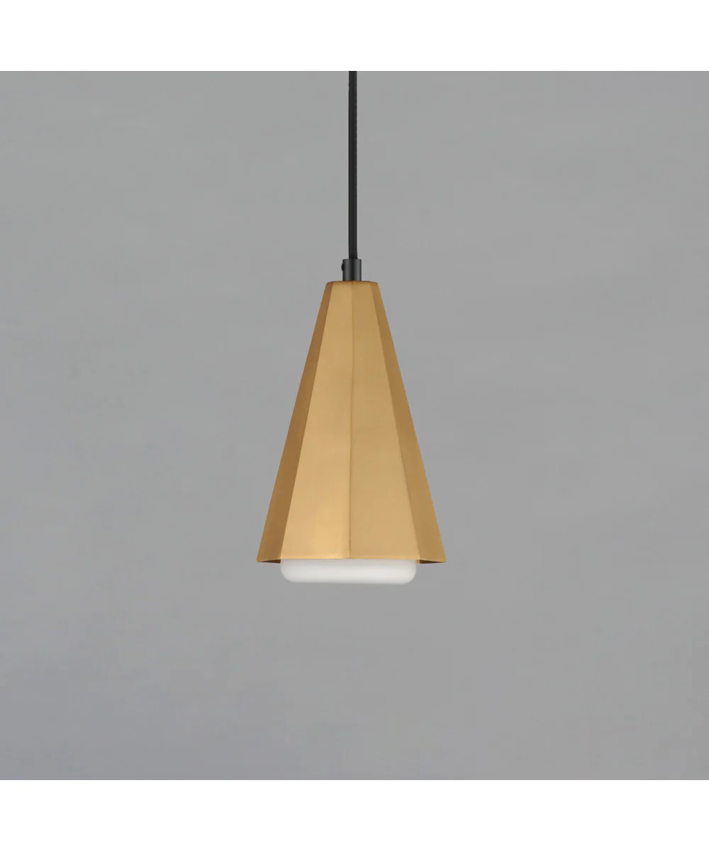 Rizzo Single Pendant Black / Antique Brass - Image 2