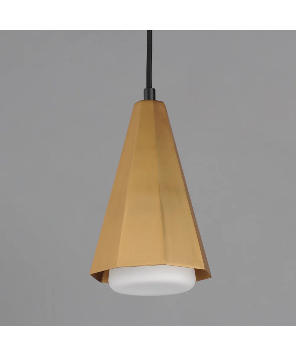 Rizzo Single Pendant Black / Antique Brass - Image 5