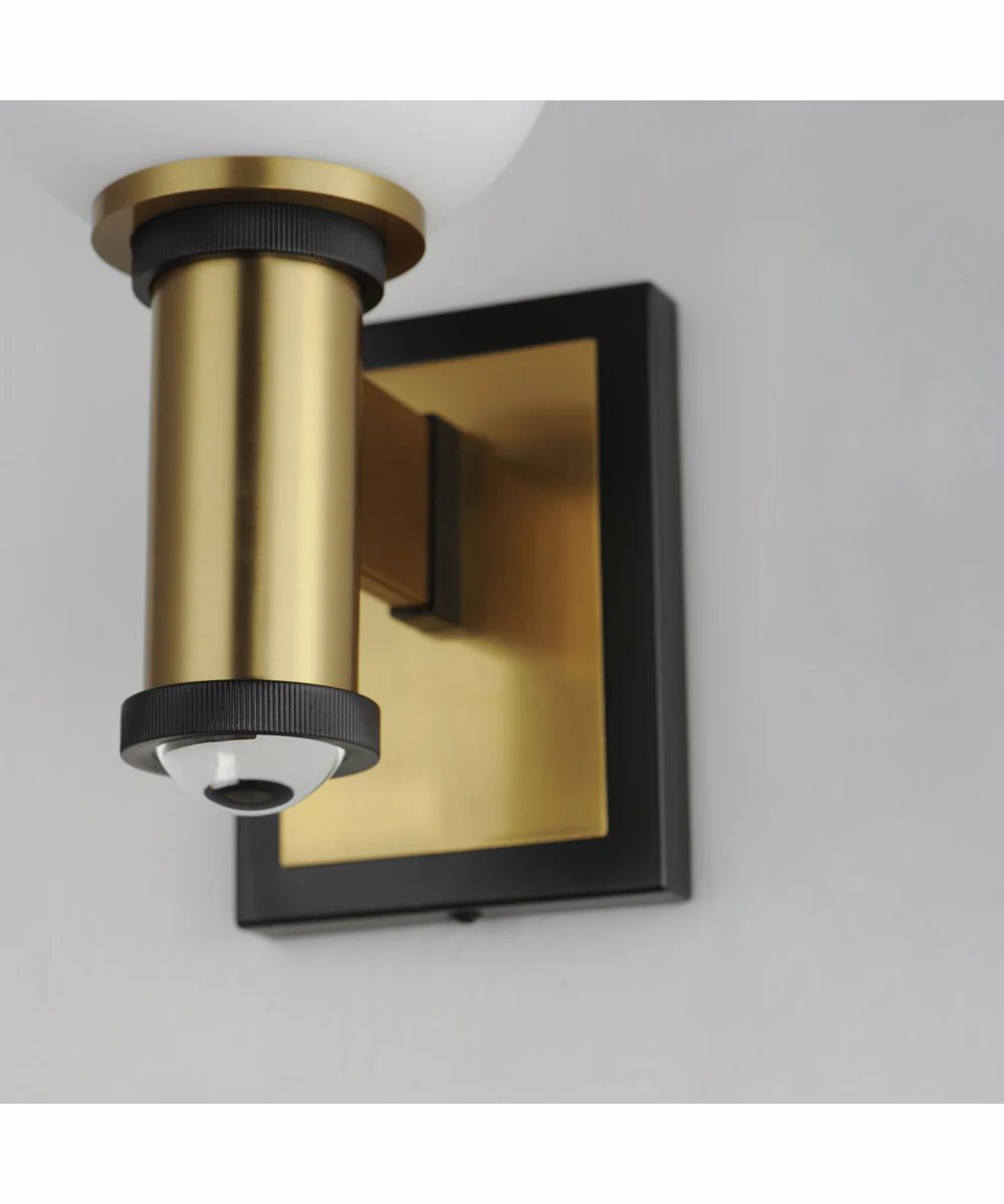 San Simeon 2-Light LED Wall Sconce Black / Natural Aged Brass - Image 6