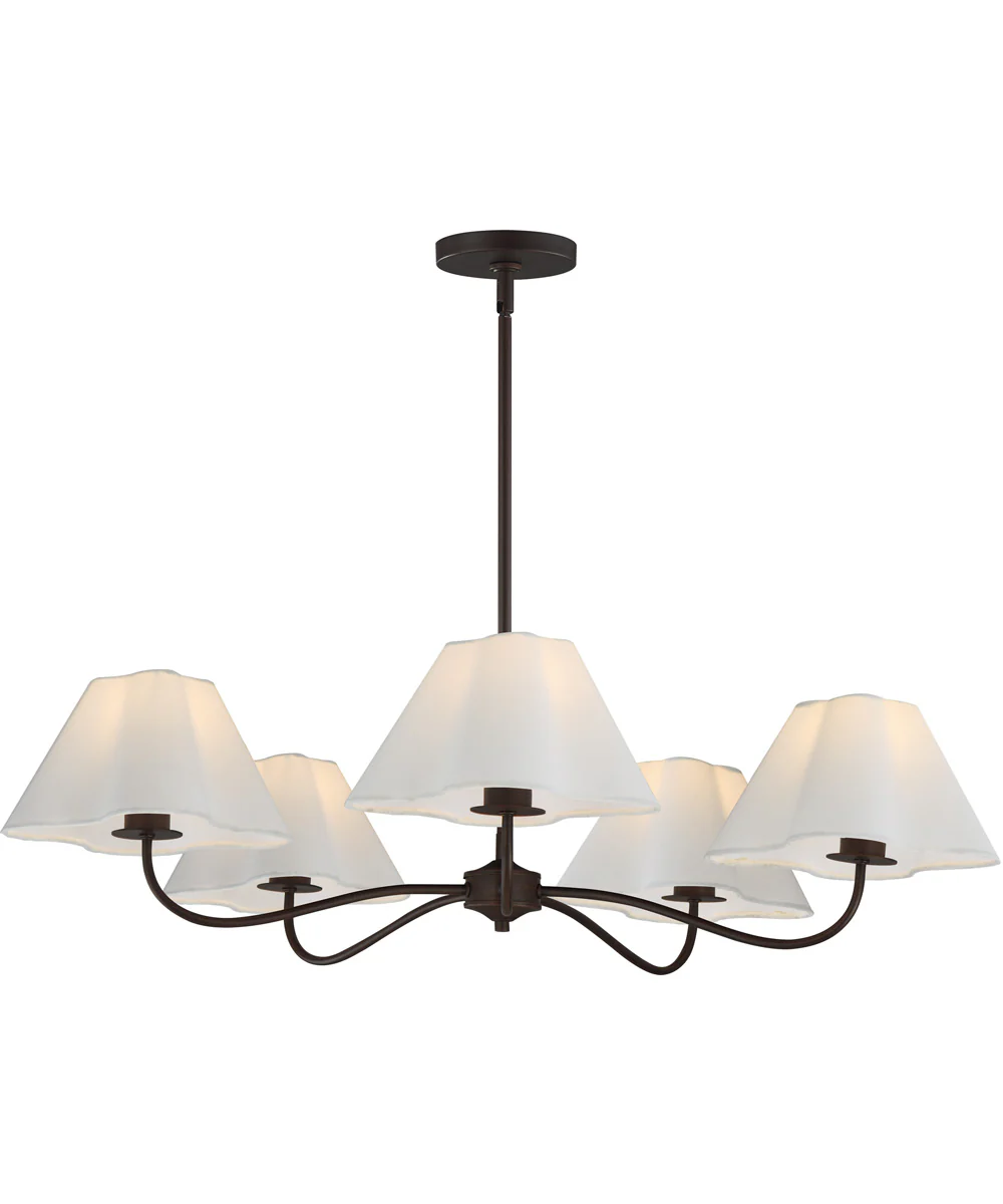 Saxon 5-Light Chandelier Oil Rubbed Bronze