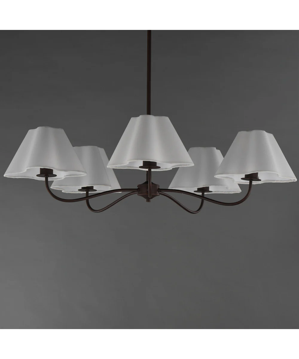 Saxon 5-Light Chandelier Oil Rubbed Bronze - Image 2