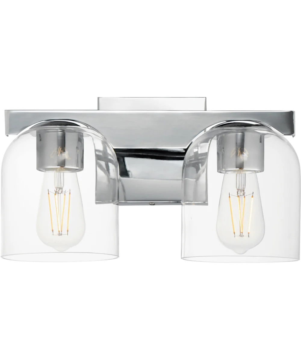 Scoop 2-Light Bath Vanity Polished Chrome