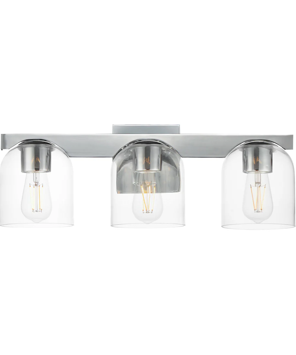Scoop 3-Light Bath Vanity Polished Chrome