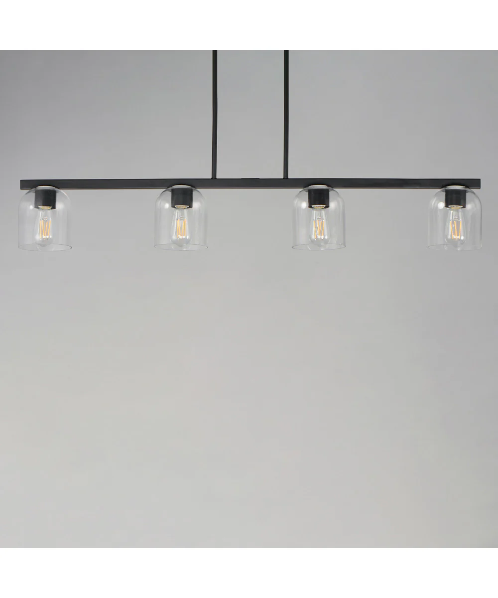 Scoop 4-Light Linear Pendant Black - Image 2