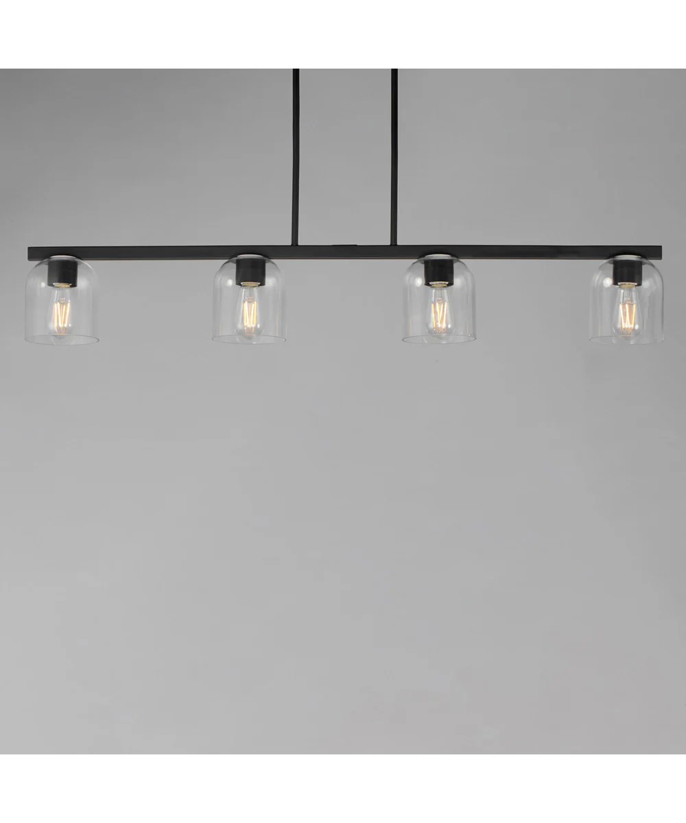 Scoop 4-Light Linear Pendant Black - Image 3