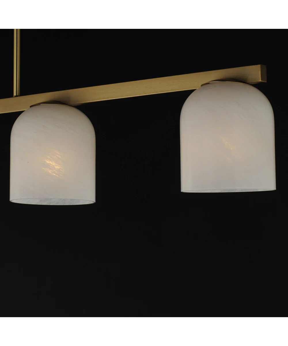 Scoop 4-Light Linear Pendant Natural Aged Brass - Image 3