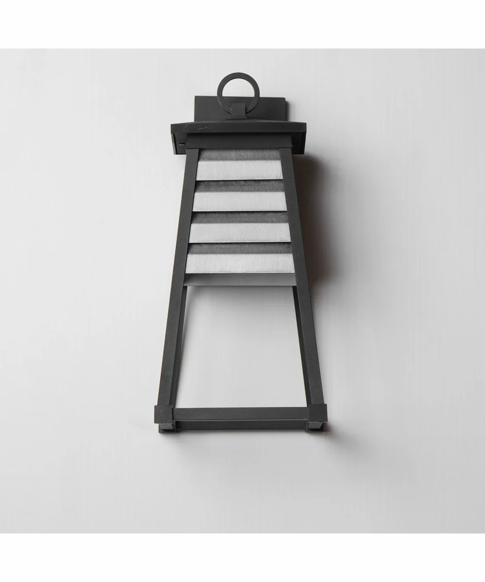 Shutters Vivex 1-Light Medium Outdoor Wall Sconce Weathered Zinc/Black - Image 2