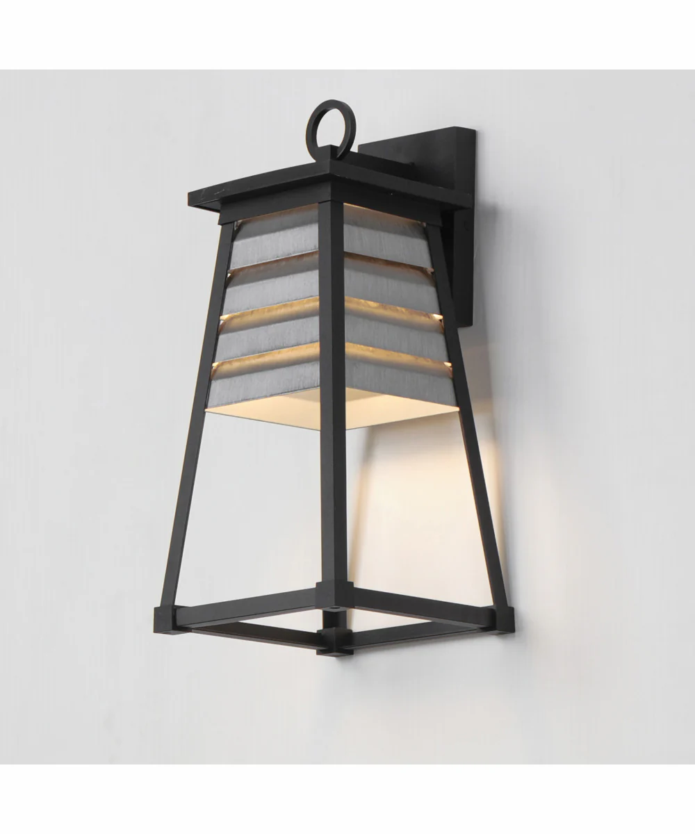 Shutters Vivex 1-Light Medium Outdoor Wall Sconce Weathered Zinc/Black - Image 5