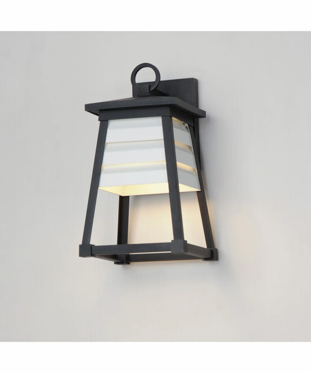 Shutters Vivex 1-Light Small Outdoor Wall Sconce Black - Image 4