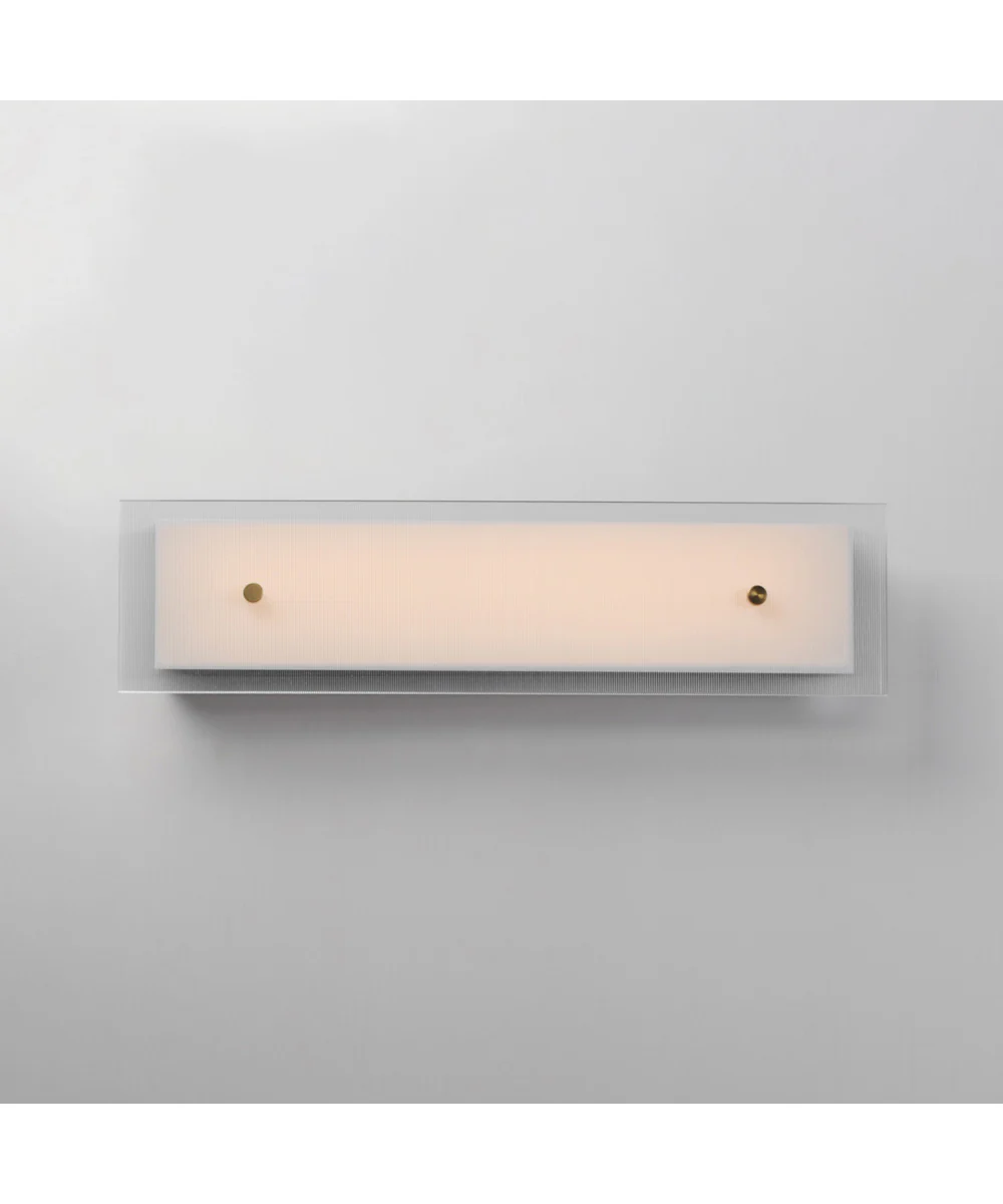 Spectre 24 inch Wall Sconce Black / Natural Aged Brass - Image 3