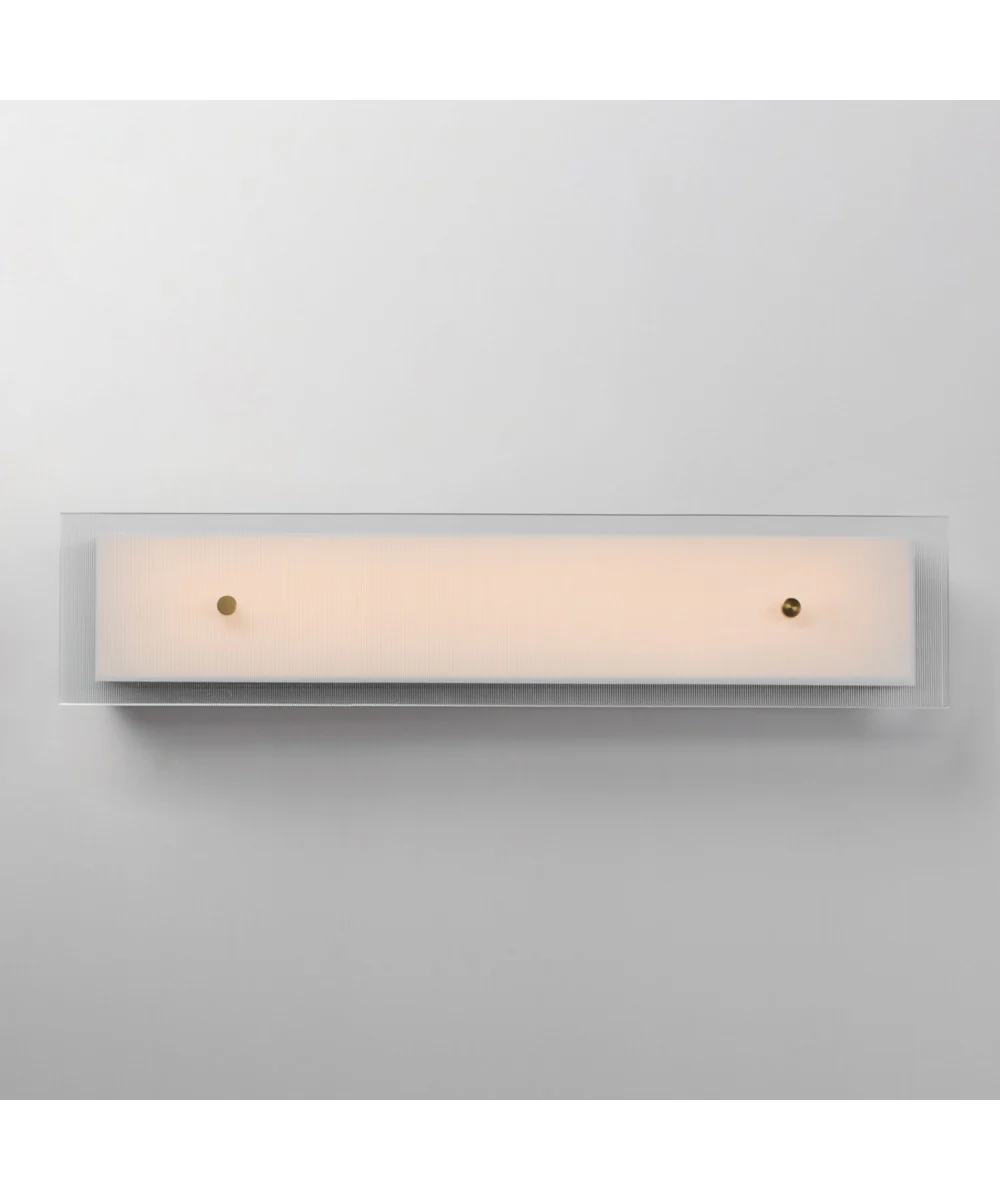 Spectre 30 inch Wall Sconce Black / Natural Aged Brass - Image 3