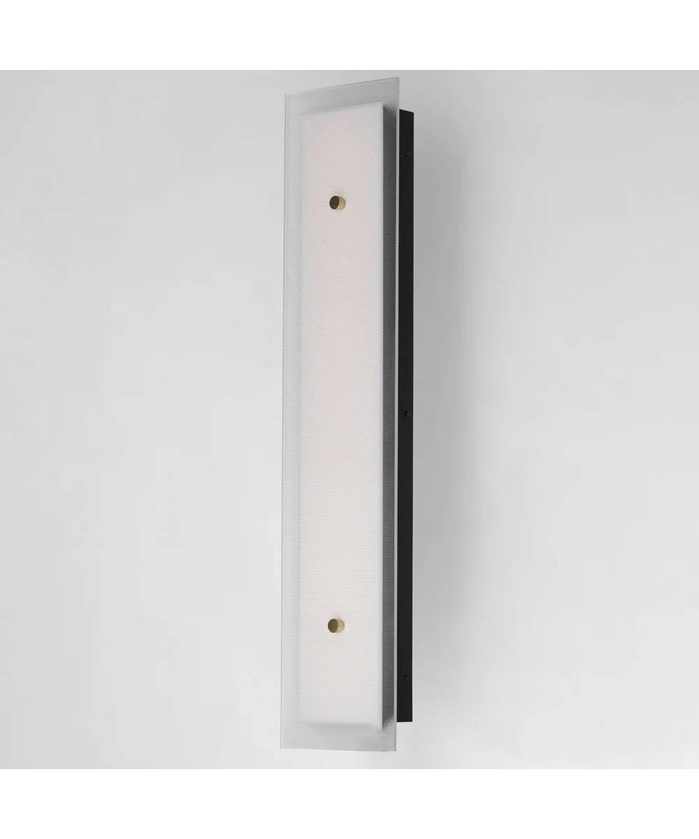 Spectre 30 inch Wall Sconce Black / Natural Aged Brass - Image 4