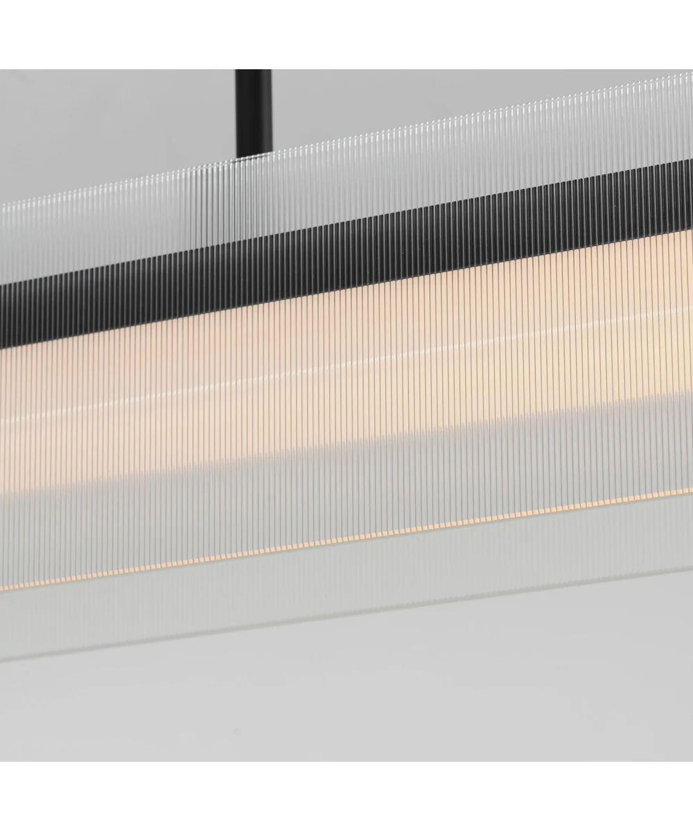 Spectre 48 inch Linear Pendant Black / Natural Aged Brass - Image 4