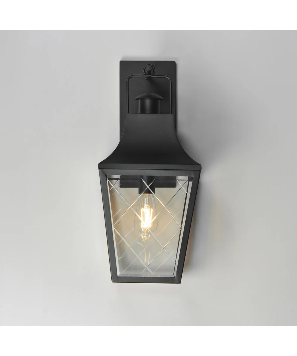 Storybook 1-Light Outdoor Large Wall Sconce Black - Image 3