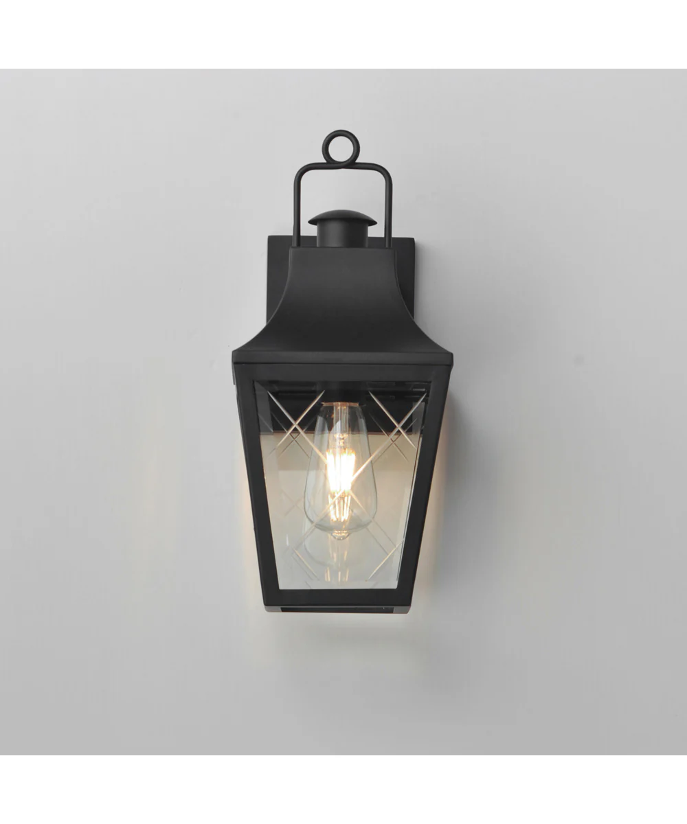 Storybook 1-Light Outdoor Small Wall Sconce Black - Image 3