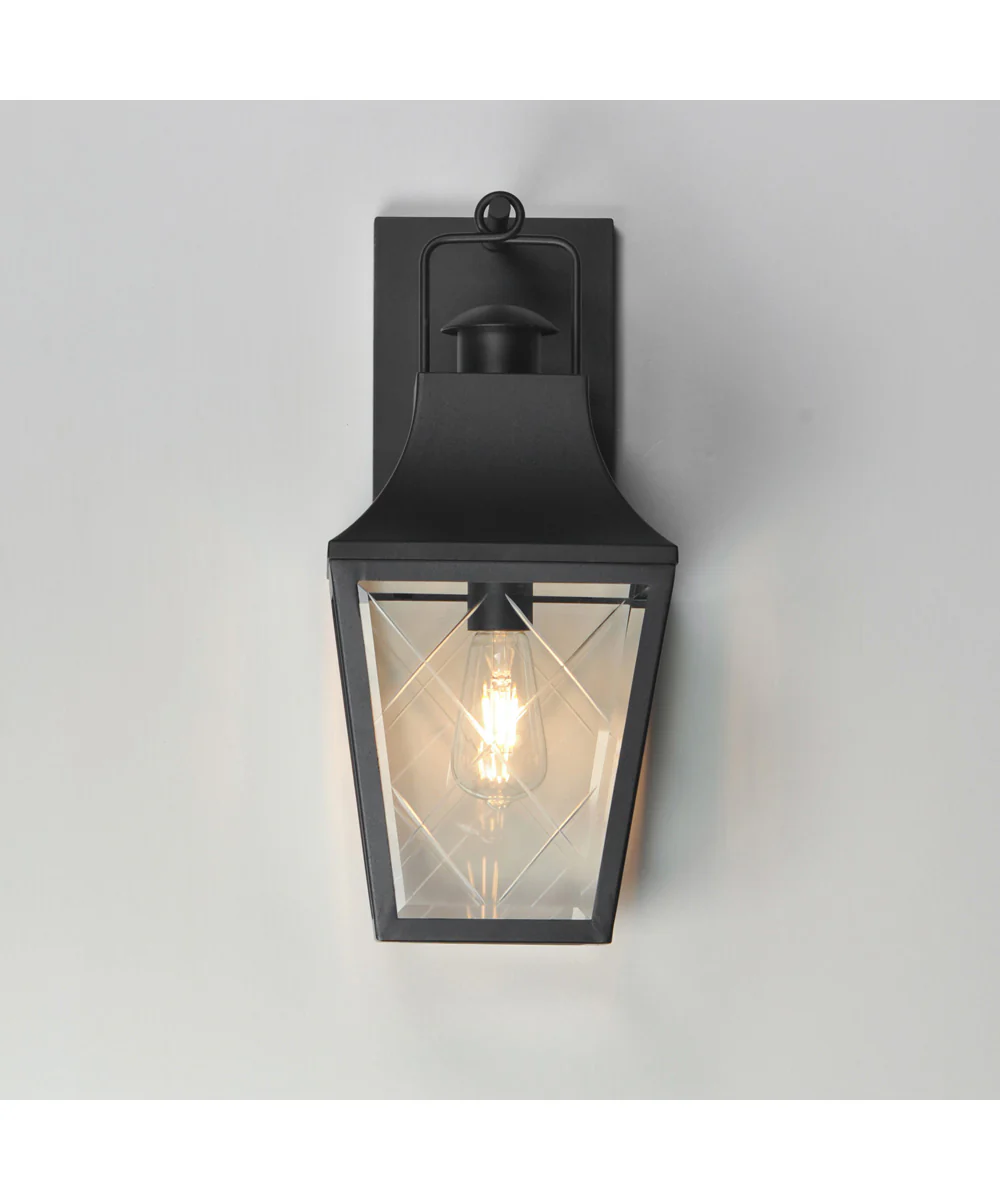 Storybook 1-Light Outdoor Wall Sconce Black - Image 3